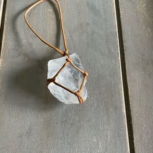 White Quartz Pendant Necklace